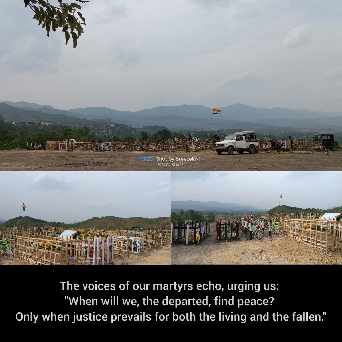 EimiSoul's tweet photo. Justice for all our martyrs!
"Injustice anywhere is a threat to justice everywhere."~Martin Luther King Jr.
"Justice delayed is justice denied." ~ William E. Gladstone
#JusticeForKukis 
#SeparateAdministrationForKukiZo
#SeparationOnlySolution
#Kukis
#MeiteiWarCrimes 
#Manipur https://t.co/nZfuR8UaAN