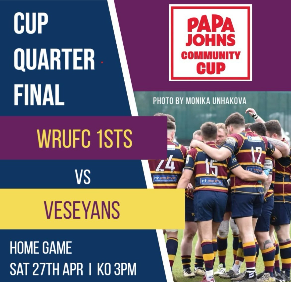 Two games this week. 

Tomorrow 6:30pm - the 2ndXV take on Maltby, away, in the FINAL of the Uniplex South Yorkshire Bowl. 

Saturday 3pm - the 1stXV host 
<a href="/VeseyansRugby/">Veseyans Rugby</a> in the QUARTER-FINAL of the Counties 2 Championship.