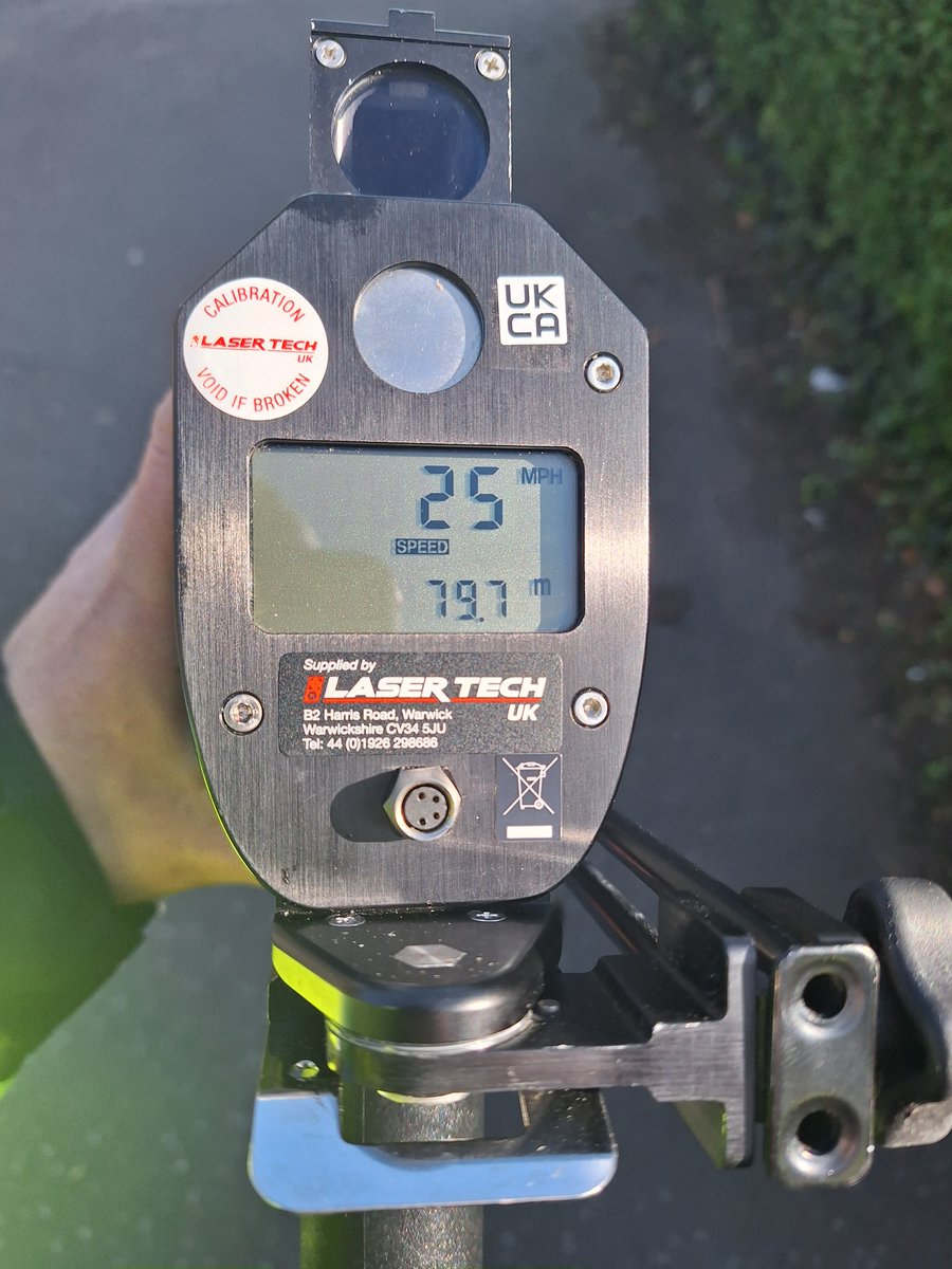 Neighbourhood Officers have been out this evening conducting speed checks in the local area. We are pleased to report that all motorists we checked were obeying the speed limit. #WeCareWeListenWeAct