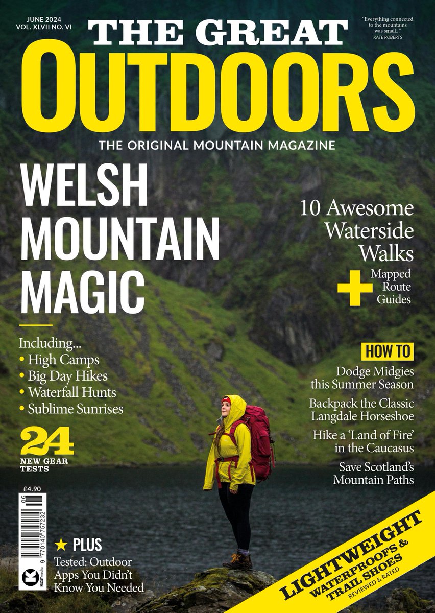 ⛰️The Welsh #mountain landscape is a microcosm of the magic many of us seek out of doors. Discover its peaks &amp; valleys, waterfalls &amp; cwms, as well as the complex history of tourism in #Wales.
📖Read on in the new issue of #TheGreatOutdoors: thegreatoutdoorsmag.com/latest-issue/d…
📷<a href="/JessieLPhoto/">Jessie Leong</a>
