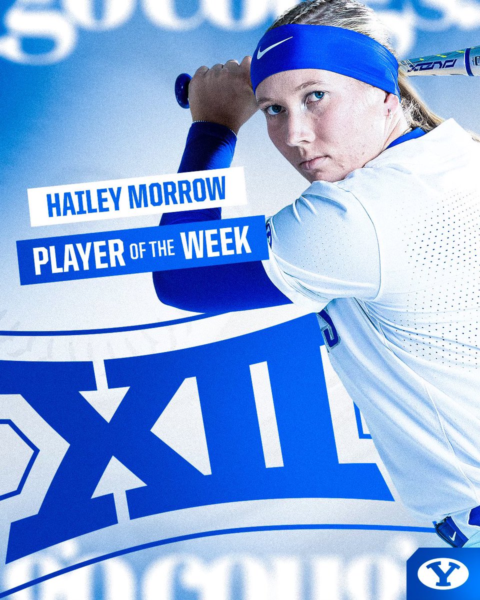 Congrats to our very own Hailey Morrow for being picked as Big 12 Player of the Week! 🤩 Read more here: byucougars.com/news/2024/04/2… #GoCougs
