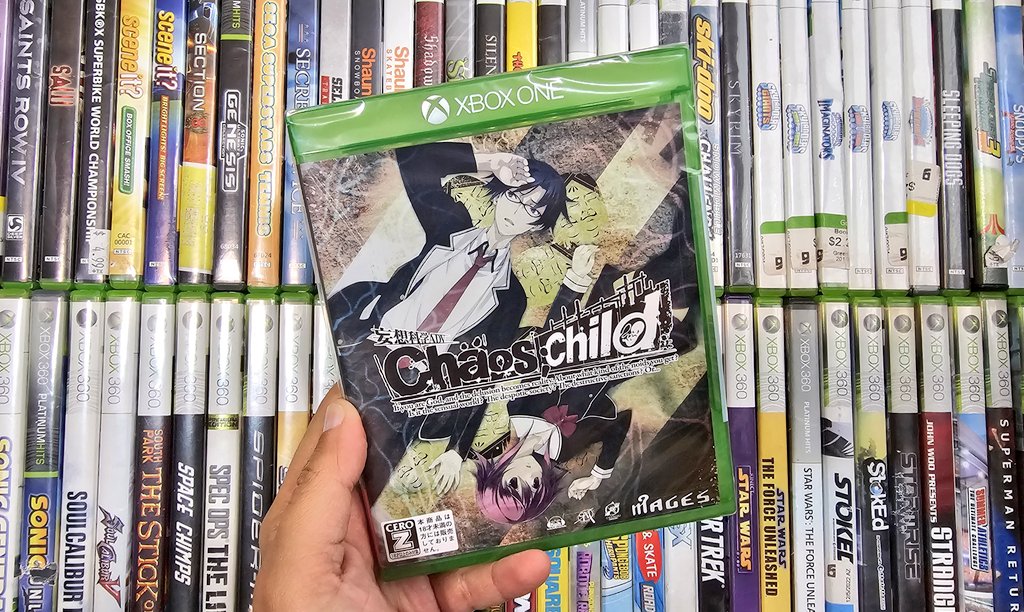 Cheevo_Guides's tweet photo. I picked up this Japanese Exclusive #XboxOne game called #ChaosChild. (Sealed)
It's a visual novel. This is the 4th entry in the "Science Adventure" series.
The game features mystery and psychological horror as its main themes. Have you heard of this game!?
#XboxCollection https://t.co/EMismRJ8fI