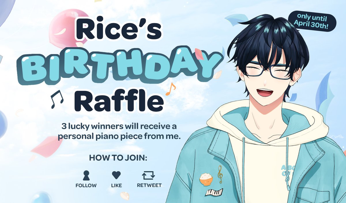 With my birthday being exactly one week from today, I've decided to host my first ever music raffle! ♡ ♫

I'm giving away personal piano compositions to 3 lucky winners!

Like, RT this tweet and follow to participate! ♪

Winners will be drafted later next week!