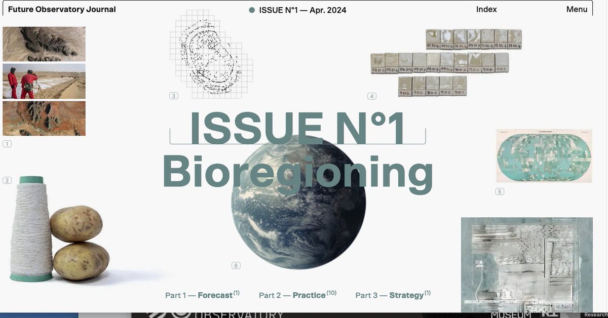 Issue #1 of the new Future Observatory Journal - on the theme of #bioregioning - just arrived. @justinmcguirk and & colleagues have done a wonderful job. fojournal.org @imadgination03 @janu_swati @edwinheathcote @AlastairParvin @PlacesJournal @ahrcpress @Bioregion_UK