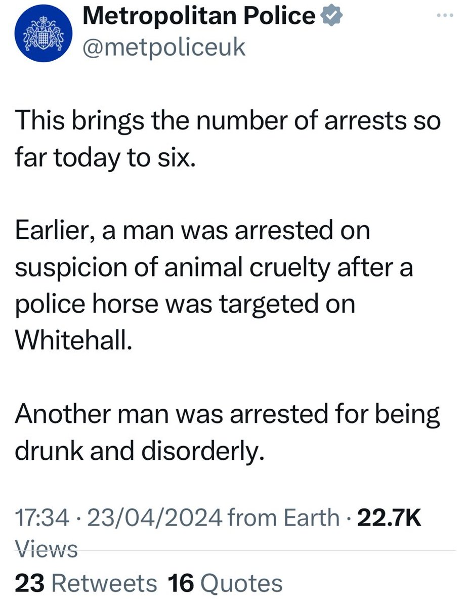 Guess what animal abusing rightwing thug has been arrested? #HorseAbuse #AnimalAbuse