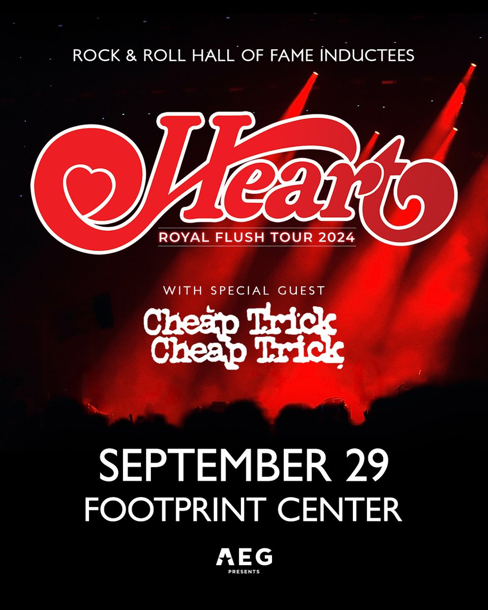 Heart is thrilled to kick off their Royal Flush Tour 2024 this week, and in celebration of the iconic studio album “Dreamboat Annie” (released 48 years ago), we’re offering a special ‘buy one ticket, get one free’ using password DREAMBOAT! Don’t miss the chance to see these…