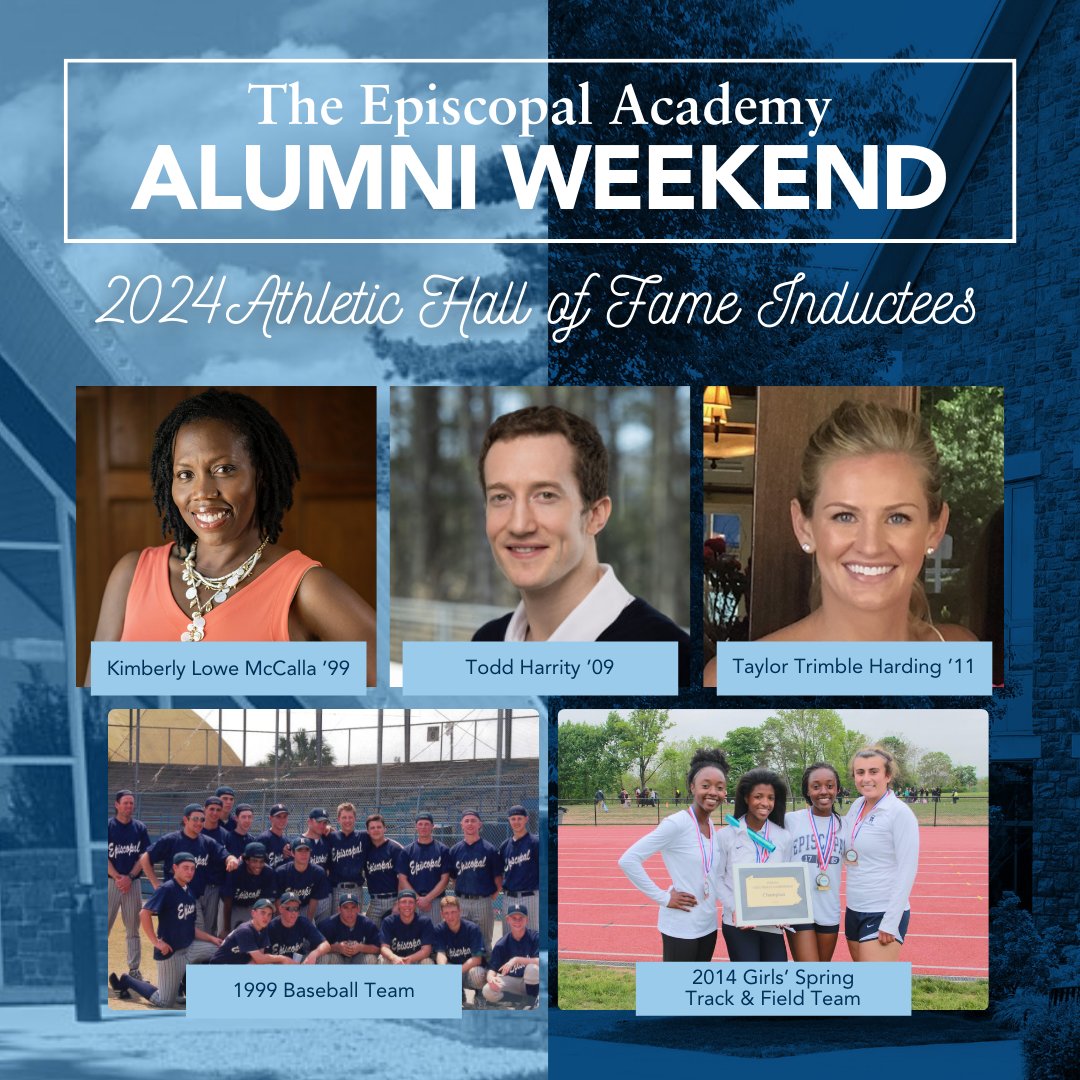 We are thrilled to announce our 2024 Athletic Hall of Fame Inductees! Join us in celebrating the accomplishments of these outstanding athletes at the Alumni Awards Ceremony during Alumni Weekend on Saturday, May 4: episcopalacademy.org/post-details/~…