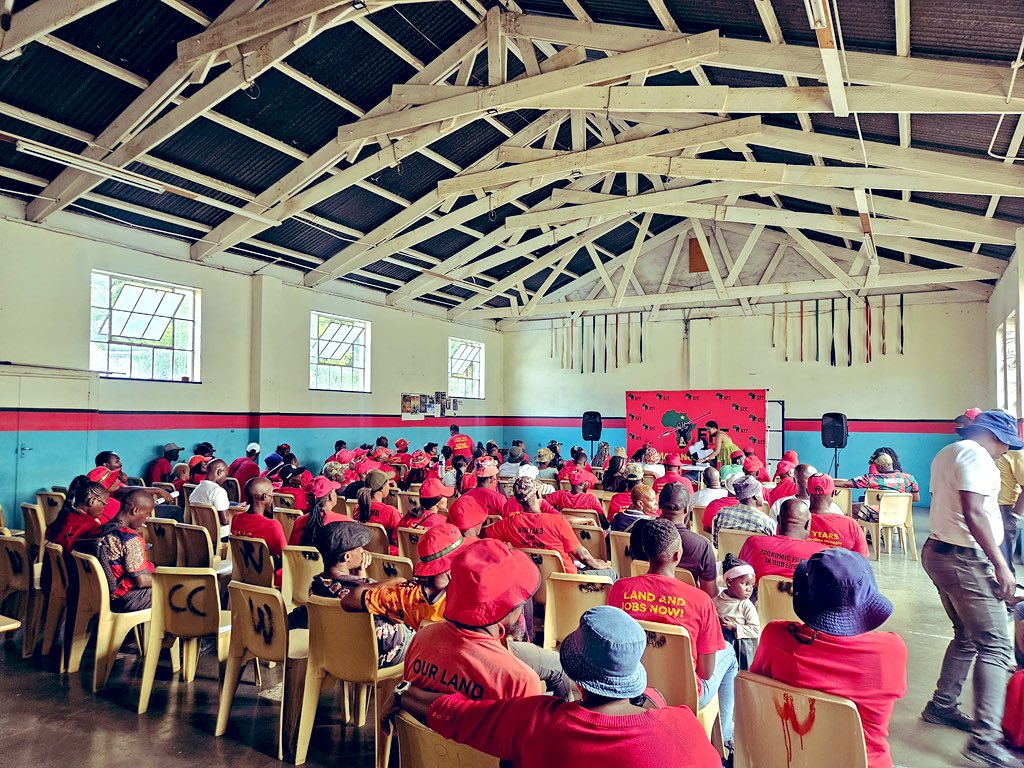 ‼️in Pictures‼️ The PETF Coordinator Cmsr @collensedibe presided over The Mbombela Subregional Meeting at the White River Municipal Hall, Ehlanzeni region this afternoon. The Meeting received reports and the State of Readiness directly from the Branches. #VoteEFF29May2024