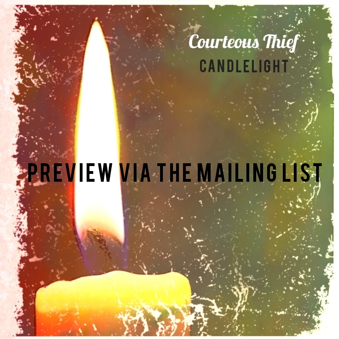 Only just over a week to go till the release of me new track. I'll be sending out a preview this week via the mailing list so, if you would like a sneak preview, sign up here 👇 courteousthief.co.uk/candlelight-si…
