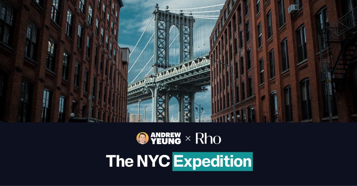 rhobusiness's tweet image. We did something crazy.

We think NYC is the best place in the world to build a startup, and like @andruyeung, we also think we can convince someone of this within a week of being here. 

So, we thought...why not make that happen?

In honor of NYC @Techweek_, we're partnering…