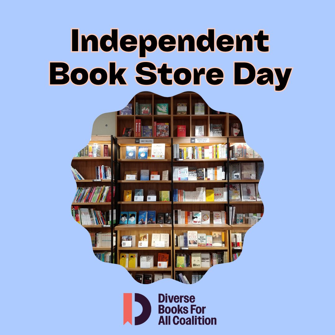 Today is Independent Book Store Day! Thank you to all our community bookstores working to make diverse books more accessible!