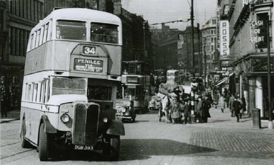 Jamaica Street looking to Union Street, #Glasgow 1947. (Scottish Motor Museum)