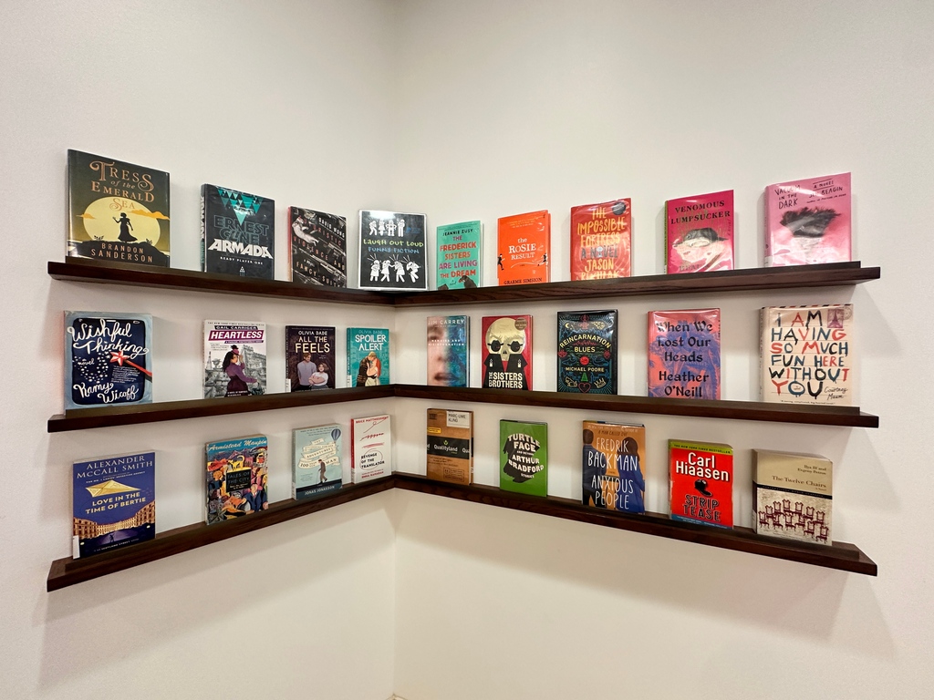 Laugh out loud with our funny fiction display! #Central Library
