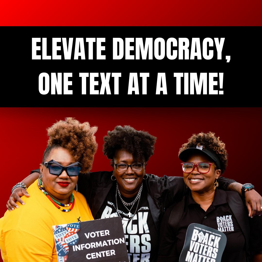 Bridge the gap between communities and the ballot box! Join us for Texting Tuesdays at 6pm EST and discover why texting programs are crucial for getting out the vote. Let's ensure every voice is heard on Election Day with Black Voters Matter. bit.ly/3IqM1yU