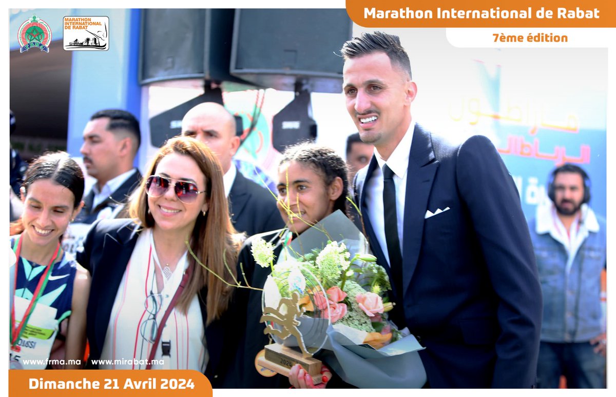 RabatMarathon's tweet photo. نظمت الجامعة الملكية المغربية لألعاب القوى، تحت الرعاية السامية لصاحب الجلالة الملك محمد السادس نصره الله، النسخة السابعة لماراطون الرباط الدولي يوم الأحد 21 أبريل 2024.
#frma #MIRabat2024 https://t.co/QpS0SCDrD4
