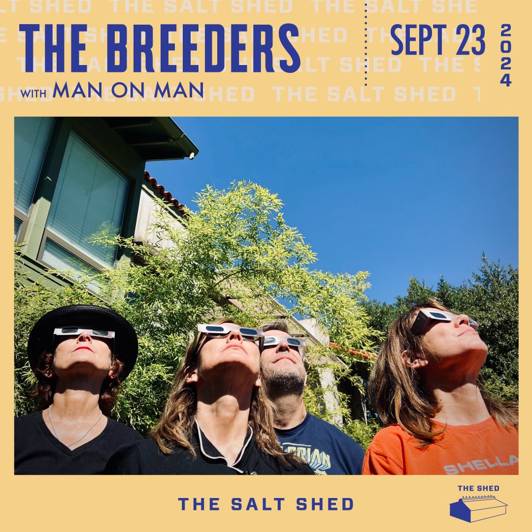 Oh to be masters of grunge, releasing album after album of hits. Oh to be .... @thebreeders! Witness their mastery live at the Salt Shed on September 23! Tickets go on sale this Friday at 10am CT!