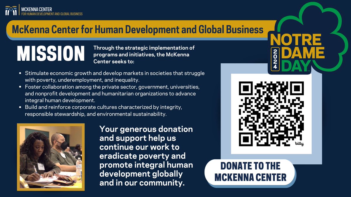 This April marks the 11th annual #NotreDameDay—a time when students, alumni, parents, and friends come together as a global community to celebrate all things Notre Dame! This Notre Dame Day, please consider giving to the McKenna Center.
notredameday.nd.edu/organizations/…