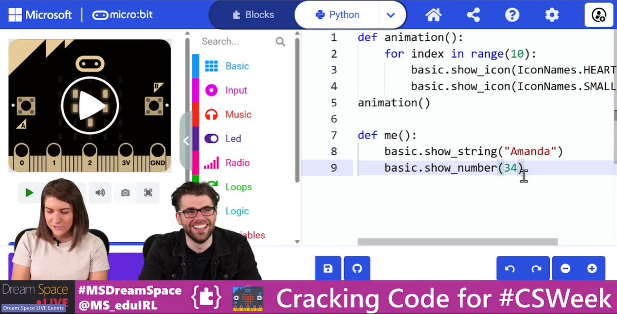 SUPER turnout and big thanks to schools who joined our “Cracking the Code for #CSweek event”. Over 1,100 students joined from around Ireland to unlock CS combinations & bridge blocks into Python! Thanks to @MichaelB_Edu also for reassuring me that it was okay I forgot my age 👀
