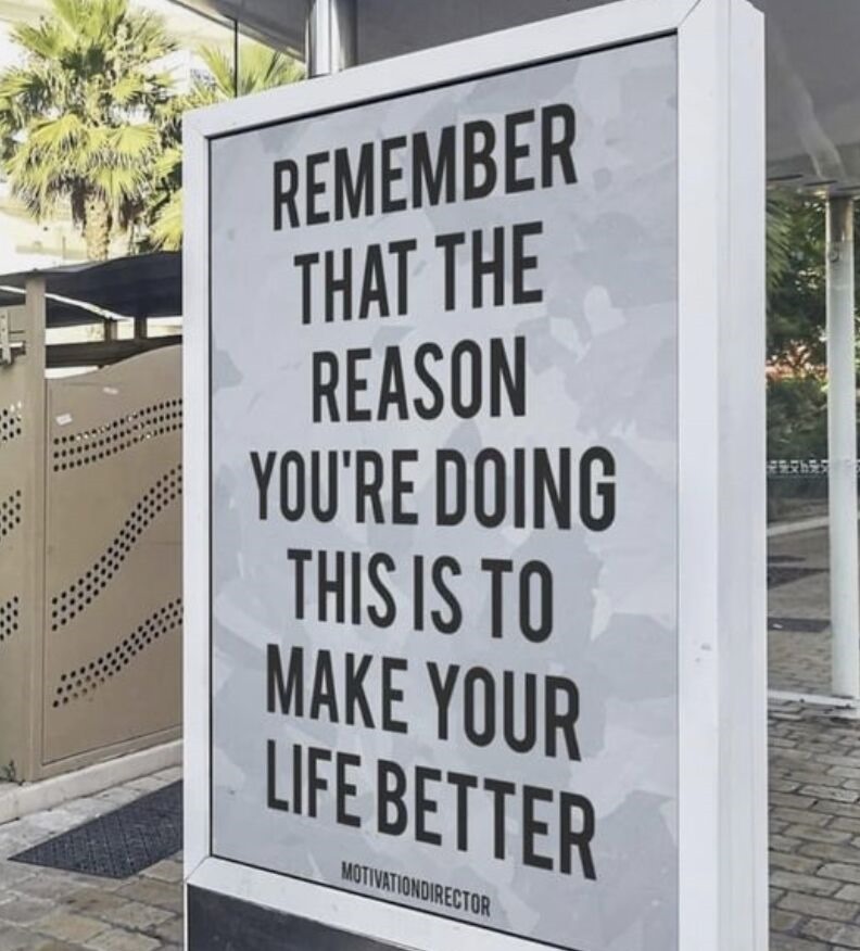 Never give up...