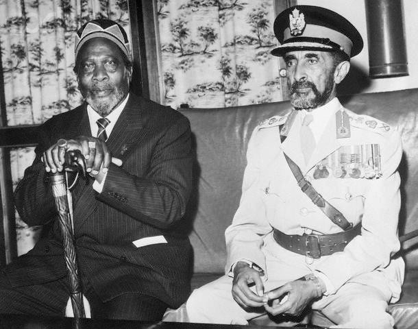 Jomo Kenyatta with Rastafari Makonnen