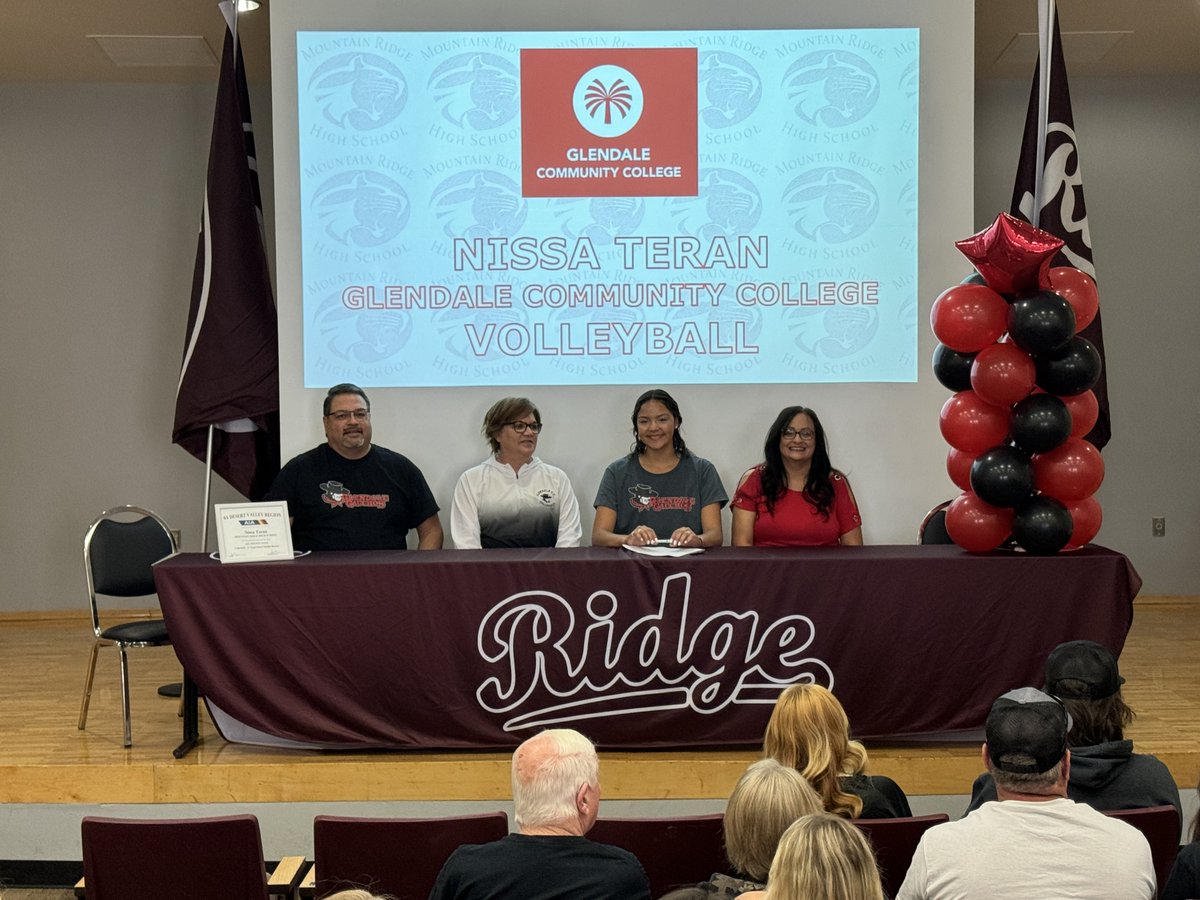 Congratulations to our MRHS National Letter of Intent signers!!! We know you will be doing some great things collegiately as you did her at Ridge!! @dvusd #TheRidgeWay