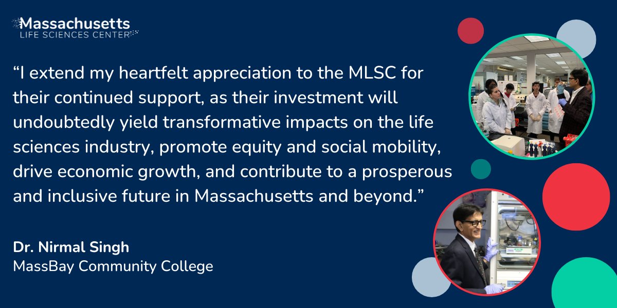 Massachusetts Life Sciences Center (@malifesciences) on Twitter photo Today is World Laboratory Day. The MLSC celebrates educators, institutions, and the next generation of scientists and innovators, like <a href="/MassBayCommCol/">MassBay Community College</a>'s <a href="/Nirmalksingh1/">Nirmal Singh</a>. His dedication and passion for the school, his students, and the community are immeasurable. Today is World Laboratory Day. The MLSC celebrates educators, institutions, and the next generation of scientists and innovators, like <a href="/MassBayCommCol/">MassBay Community College</a>'s <a href="/Nirmalksingh1/">Nirmal Singh</a>. His dedication and passion for the school, his students, and the community are immeasurable.