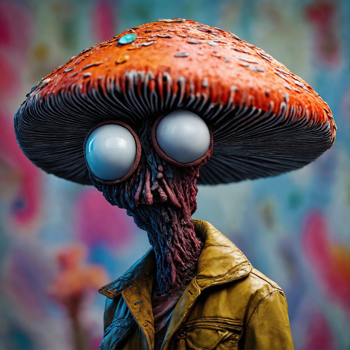 Mushrooms coming #AIart #aiportrait #aiphotography #GenerativeAI #AIphoto #AIportraits #AIArtGallery #aiartistCommunity #AI #NFT #NFTArts FREE NFT drops on remx.xyz/aiphoto/drops