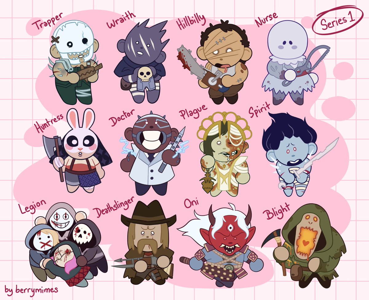 They’re deadly cute! 🔪💘 Series 1 of my Chibi Killer Charms are available for preorder now! Which killers should I make for Series 2? 🤔 #dbd #DeadbyDaylgiht