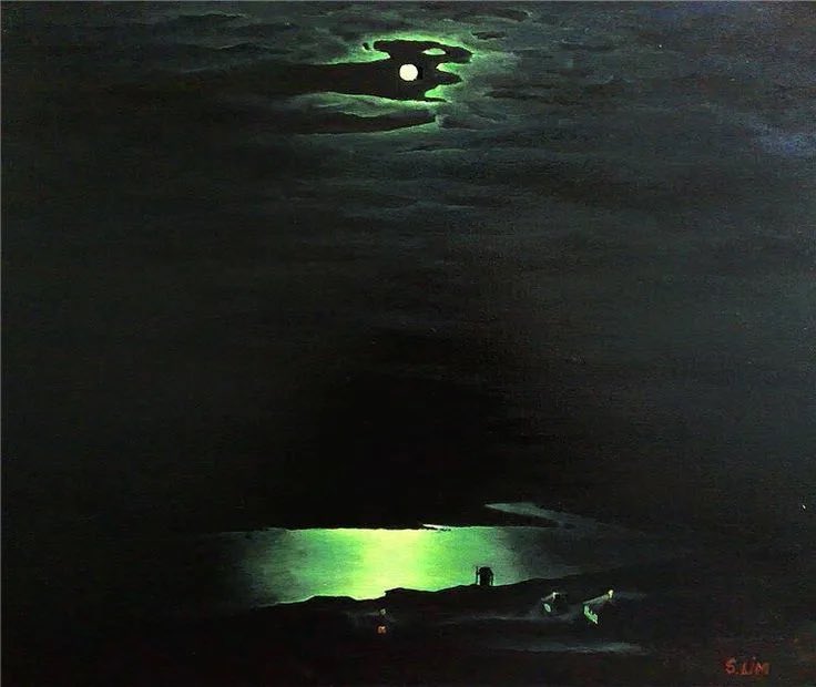Архип Куинджи 1842-1910 лунная ночь на Днепре 1880