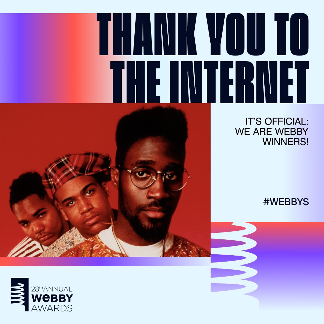🌼🥳🌼 Thank You to every single fan who voted! Last year on 3/2/23 we launched “The DA.I.S.Y. Experience” celebrating the life and legacy of Dave (Plug 2) + our catalog finally streaming. Today with the help of your votes, we are @TheWebbyAwards winners. Thank you @amazonmusic.