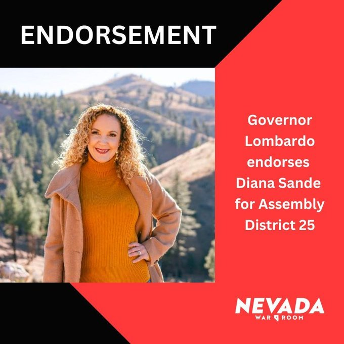 Governor Lombardo endorsed @SandeForNevada because he knows she's ready to get results for the people of #AD25.

She's always stood for her community and will continue to do so in our State Assembly!

#NVleg