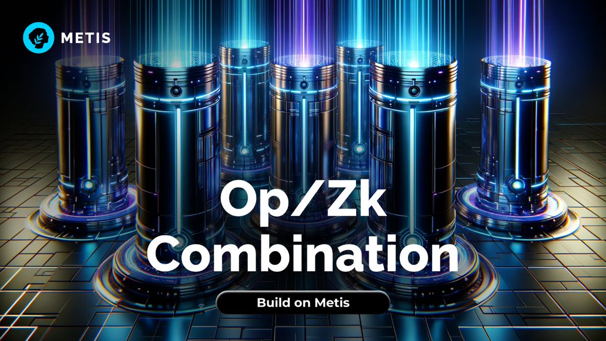 Metis will become a Hybrid Rollup, redefining Layer 2s by combining the strengths of Op and ZK tech.

➡️ EVM Compatibility
➡️ Faster transaction finality
➡️ Enhanced Security
➡️ Increased Throughput
➡️ Capital Efficiency
➡️ Decentralization

Learn more ⬇️ 
metis.io/blog/introduci…