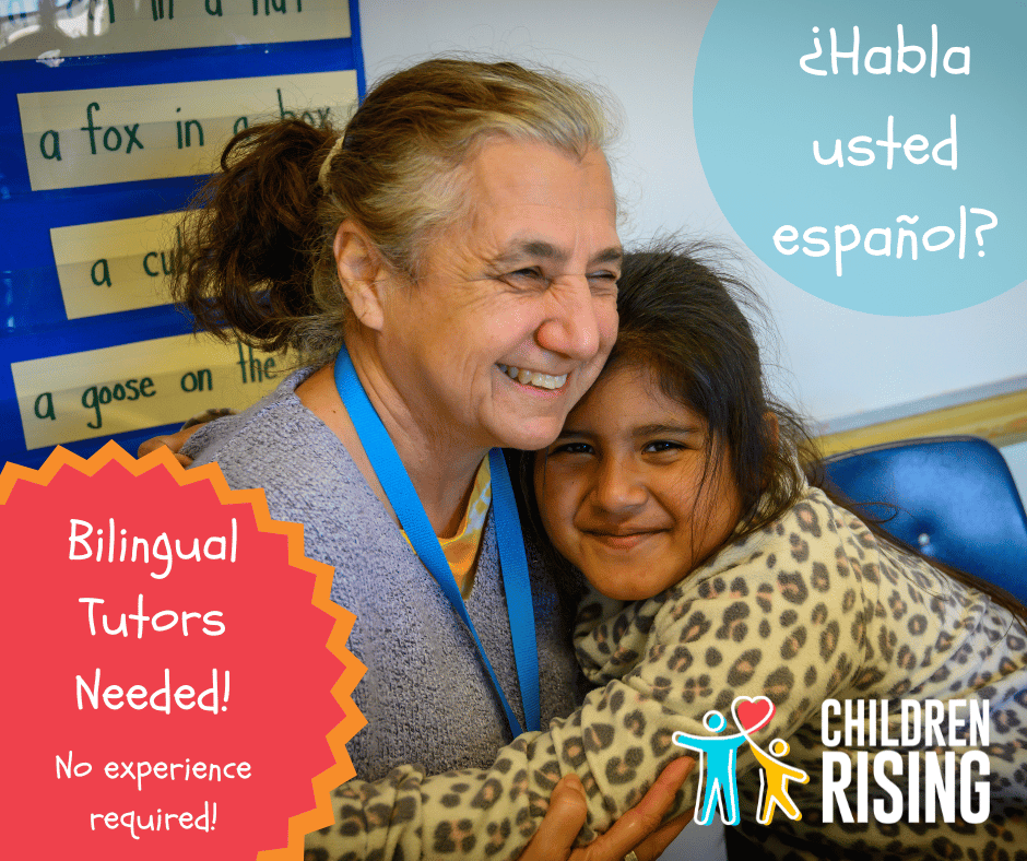 ¿Habla usted español? Bilingual Tutors Needed! Many second and third-grade English learners struggle with reading 📙 and math ➕ skills. You can be a fantastic tutor! APPLY TODAY: children-rising.org/volunteer/?utm… #tutorachild #volunteeroakland #educationalequity 💪🏽