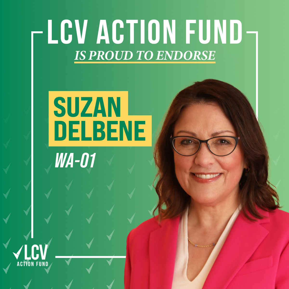 .@SuzanDelbene understands that climate change is a serious threat to our way of life, economy, and the future of our planet. #LCVAF is proud to endorse her for reelection in #WA01 where we know she will continue to champion bold environmental solutions.