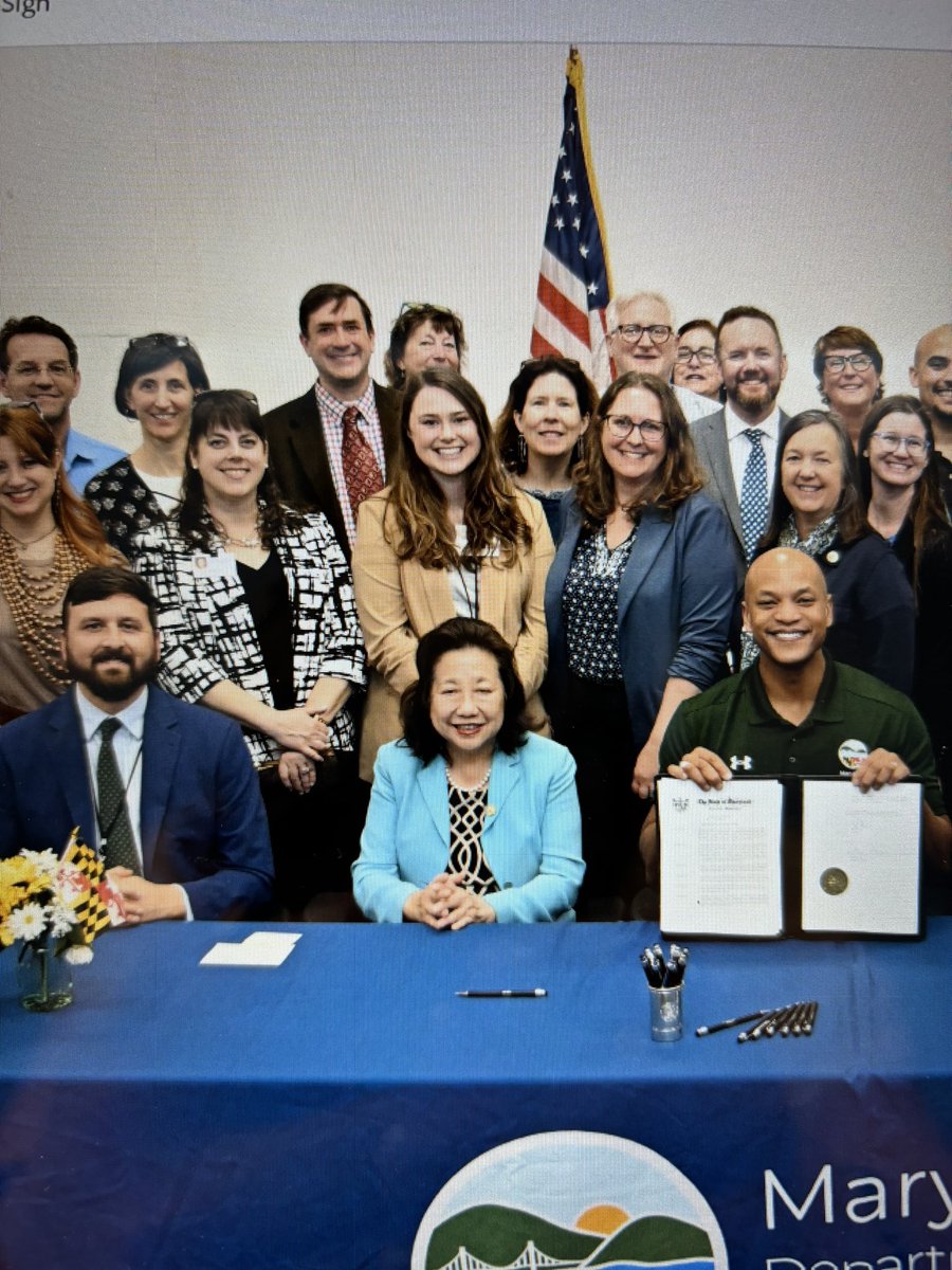 Proud to celebrate #EarthDay yesterday with <a href="/iamwesmoore/">Wes Moore</a> signing the MD Outdoor Learning Executive Order! Humbled by the service of so many organizations on behalf of our children and the environment ❤️ <a href="/BillJBarnes/">Bill Barnes (he/him)</a> @hcpss <a href="/LiveGreenHoward/">Live Green Howard</a>