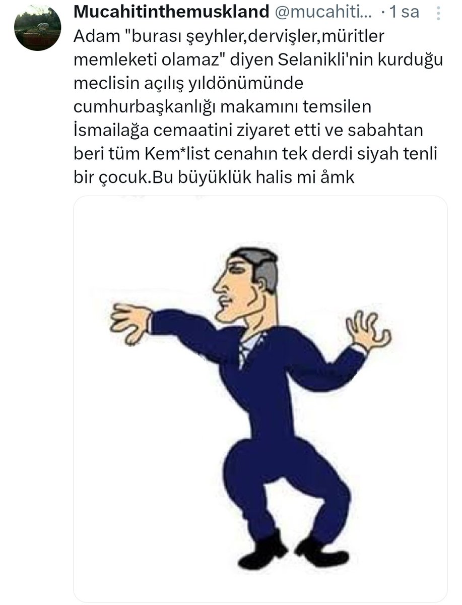 Köpekçilerin ne mal olduğunu yine gördük

Madde 66'nın itliğini yaparlar, Atatürk'e toz kondurmazlar ama Atatürk ve Anayasaya göre Türk vatandaşı olan zenci bi çocuk için sabahtan beri zırlıyorlar.

Çünkü rende binası Ekrem'in yıpratılmasını istiyor. 

23 Nisan etkinliklerine