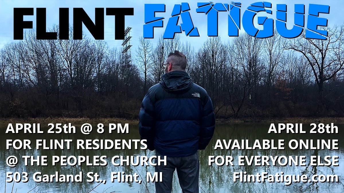 NEWS: @StatusCoup will be premiering our #FlintFatigue documentary in Flint on the decade anniversary of the ONGOING #FlintWaterCrisis. Premieres online on Sunday. flintfatigue.com