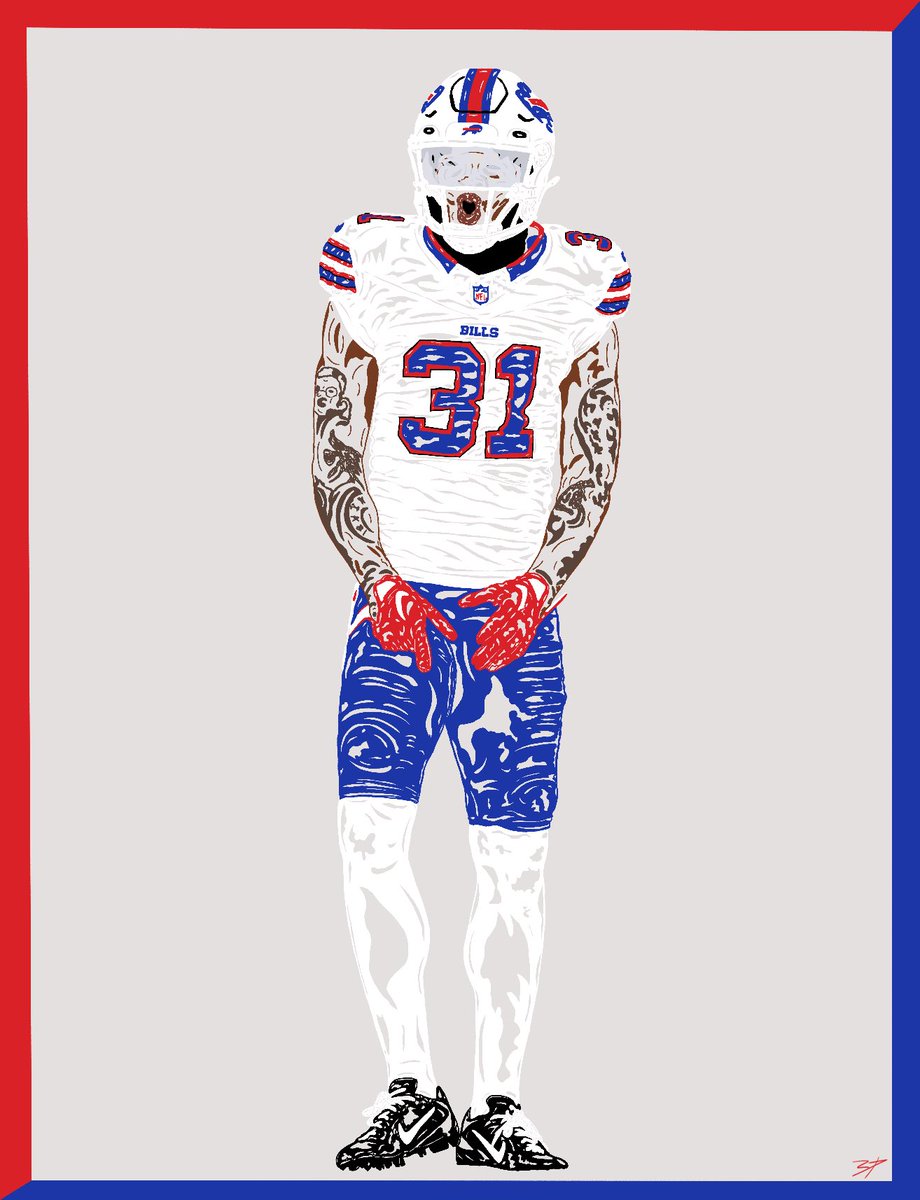 Rasul Douglas First of a planned Three Artworks of Rasul Not only one of my absolute favorite Buffalo Bills, One of my absolute favorite athletes period. I’ll be posting this piece on my art page on Instagram: @zacharyparisart @RasulEra