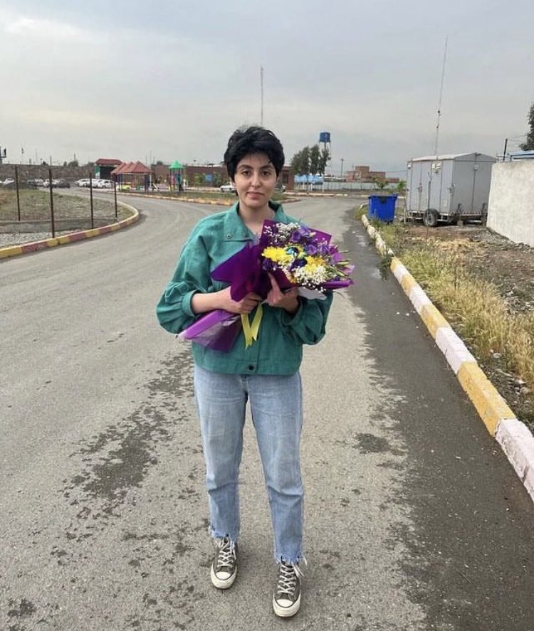 It’s truly relieving to hear that #AidaShakarami, the sister of Nika Shakarami, was released from imprisonment with bail. She should have never been arrested in the first place, she committed zero crime. The murderous Islamic regime in Iran is nothing but horrific and unjust.