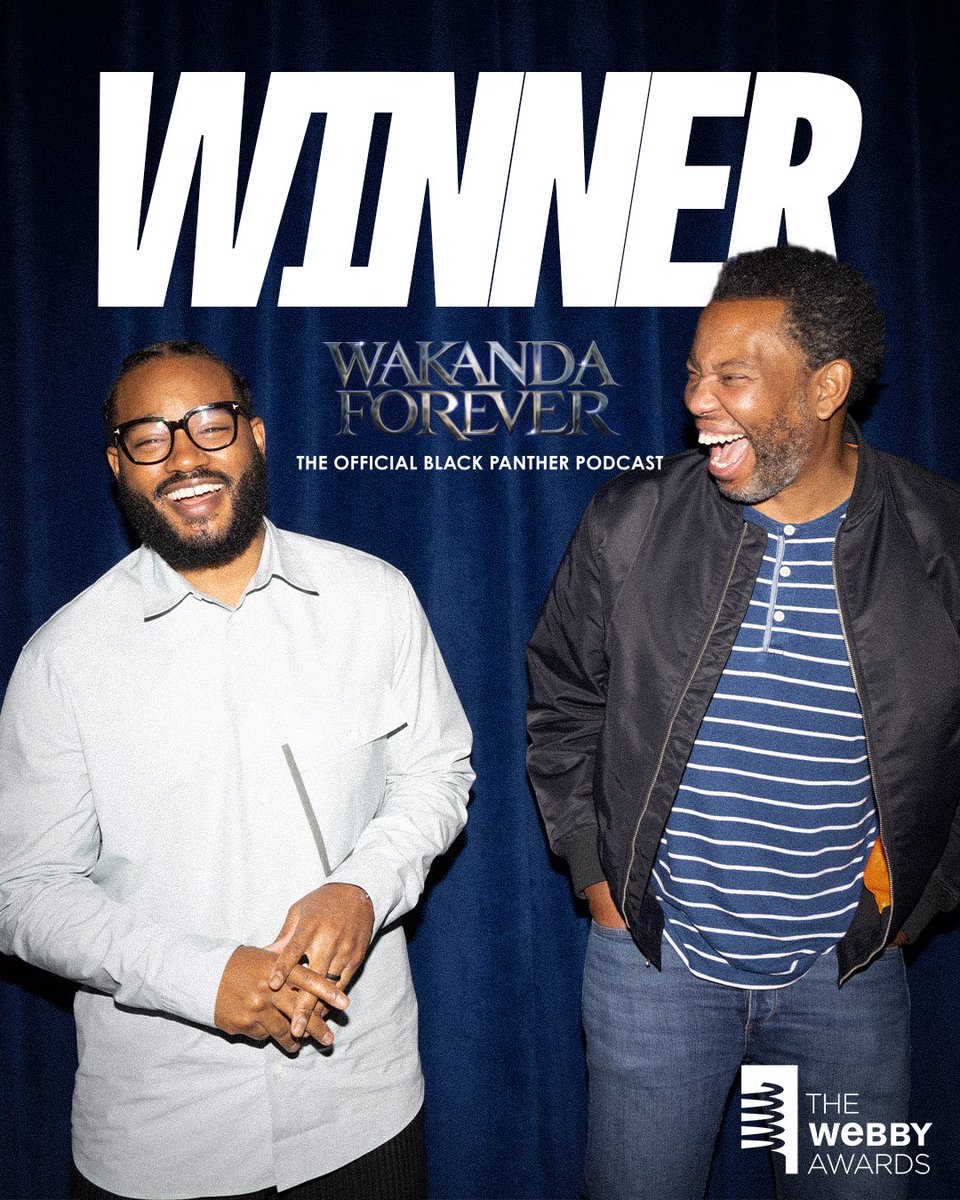 THANK YOU! Honored to announce that #WakandaForever: The Official Black Panther Podcast just won a Webby Award! This was made possible by all of you, our incredible community, who shared, voted, and supported us! More to come from Proximity’s Audio team. Stay tuned!