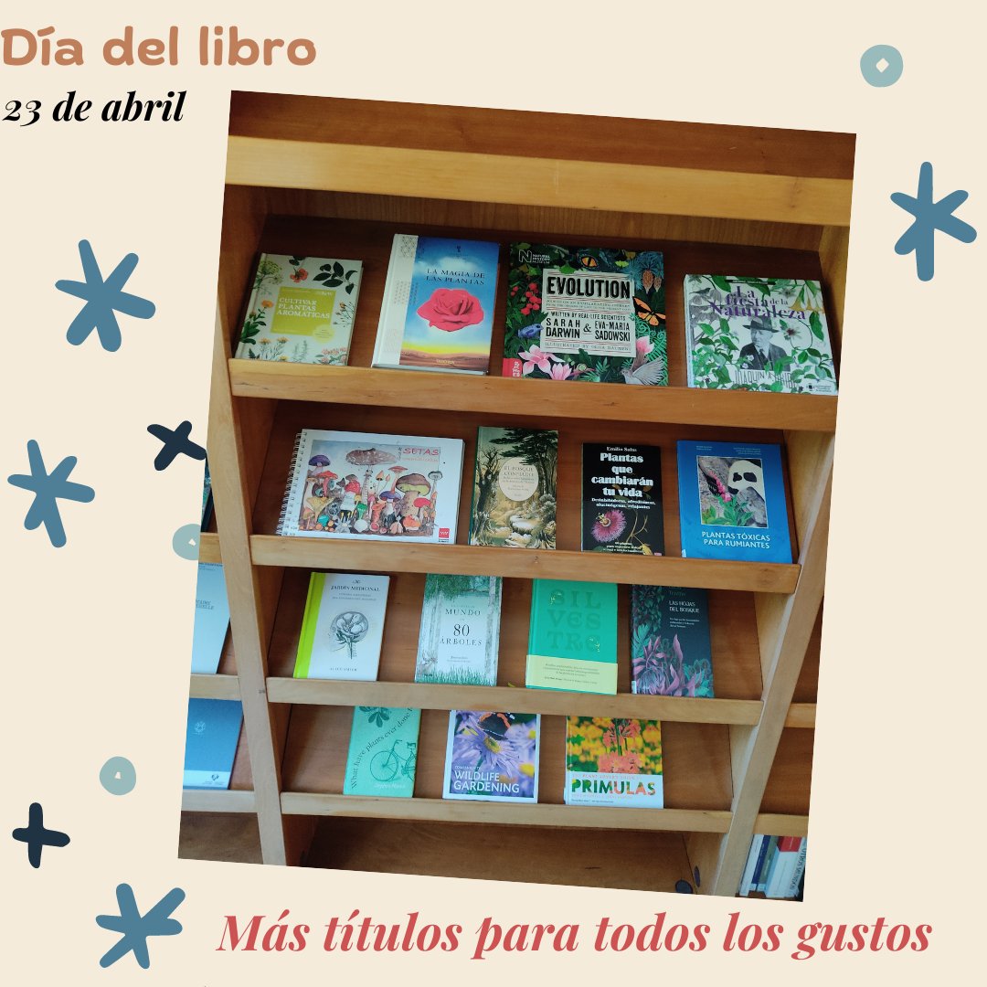 Siempre es motivo de alegría celebrar el #DíadelLibro Además en nuestra biblioteca tenemos la suerte de que nuestros días son #DíasdeLibros No dejéis de visitarnos L-V 09.00-14:30 📚📖✍️💚🌲🌿☘️🍄 #Novedades @RJBOTANICO