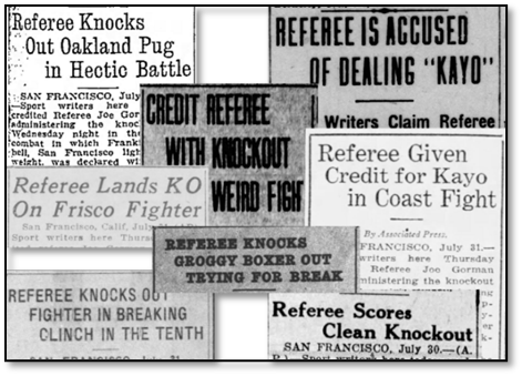 Hysterical fight story I write about in my book, from July 1925, between Frankie Campbell and Racehorse Roberts.

Despite Roberts’ experience, Frankie led the affair for several rounds, before he put him down for a nine-count in the ninth. Roberts was thoroughly exhausted.…