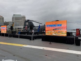 Proud to sponsor and represent the Greater Fargo Region at the North Dakota reception event aboard the historic USS Midway as part of the kickoff to the AUVSI Xponential Conference #XPO24