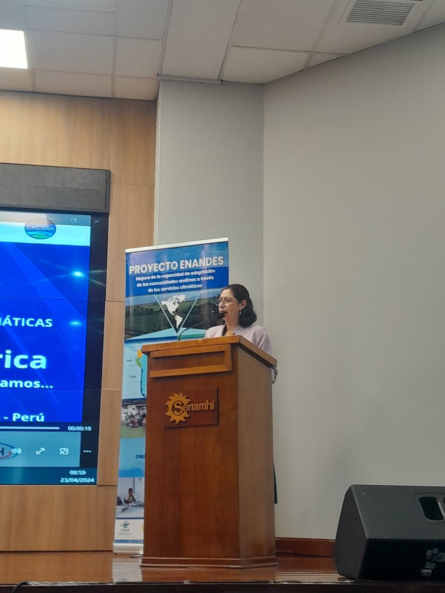 ciifen's tweet photo. 🌦️ CIIFEN/CRC-OSA y SENAMHI Inicia el XXIII Foro Regional de Perspectivas Climáticas en Lima, Perú, en el marco del Proyecto ENANDES, financiado por el Fondo de Adaptación e implementado por la @WMO 🧵 (1/2) https://t.co/0hEwC0JjhZ