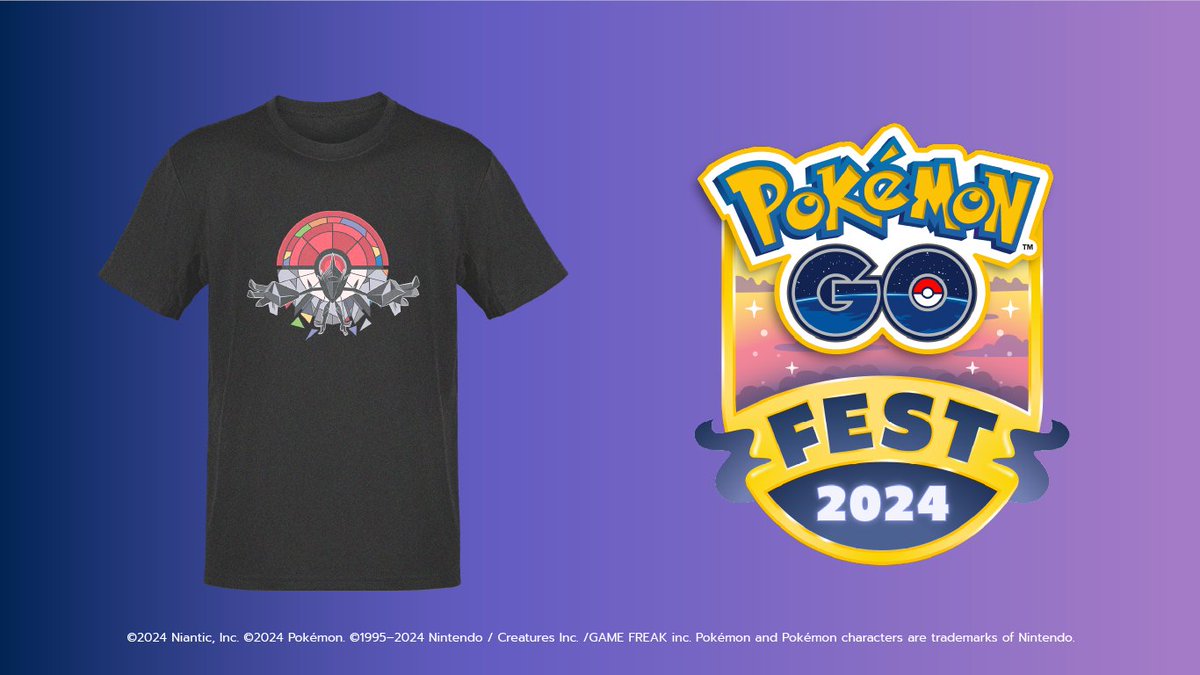 Don’t know what to wear for GO Fest this year? Trainers who preorder their event-exclusive Pokémon GO Fest 2024 T-shirt will also receive a code for a matching in-game avatar item! 👕 #PokemonGOFest2024