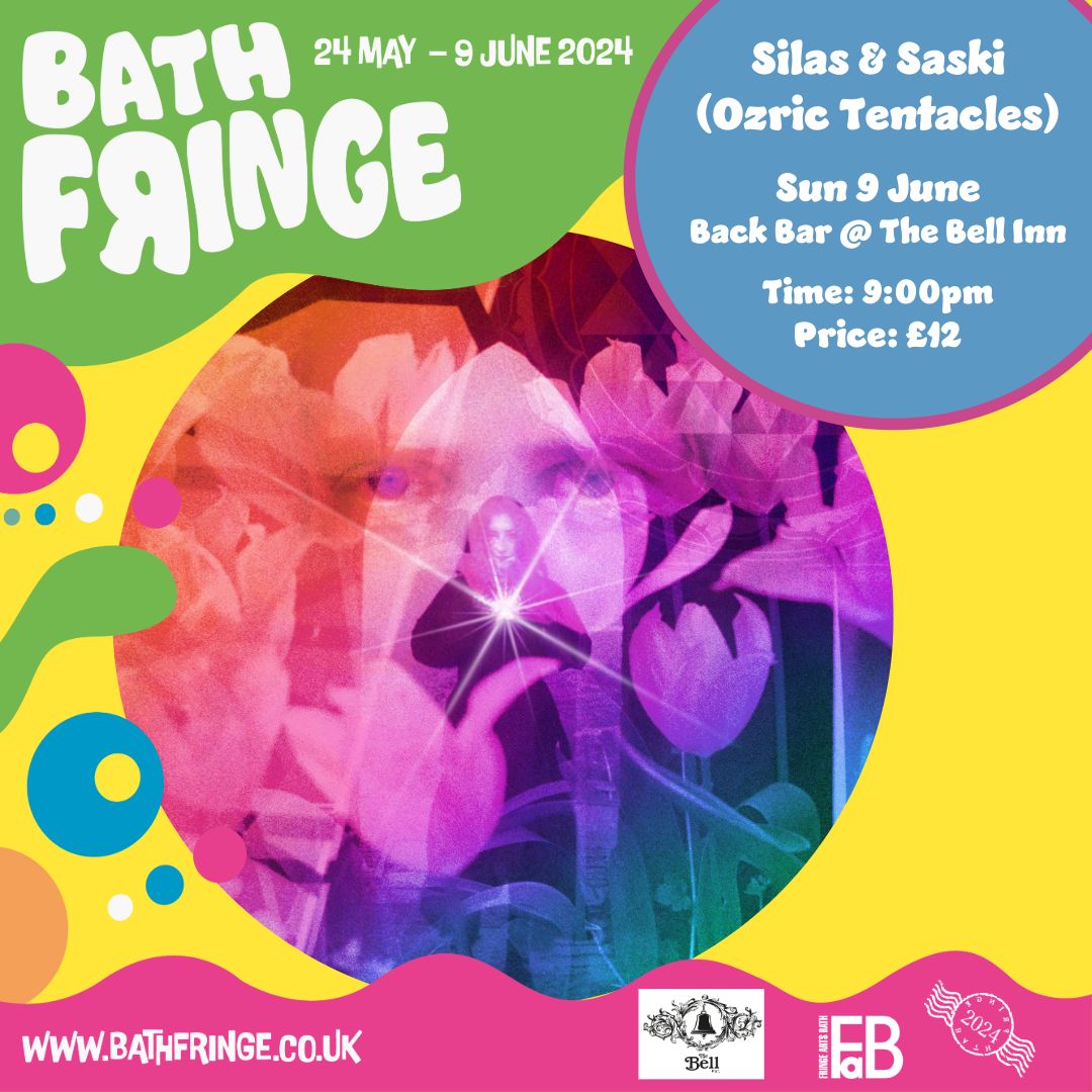 🎵 MUSIC 🎵 Silas & Saski (Ozric Tentacles) @OZRICSOFFICIAL Sunday 9 June The Back Bar at The Bell Inn @thebellinnbath 9pm £12 For full info please visit: buff.ly/3QeizjP #BathFringe24
