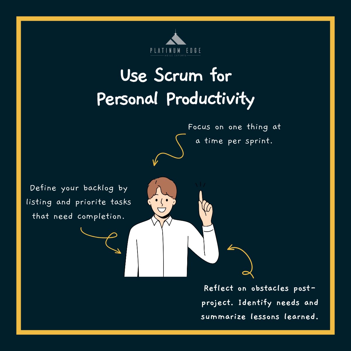 PlatinumEdgellc's tweet image. 🚀 Did you know Scrum isn&apos;t just for teams? Unlock the power of Scrum for personal productivity! 📈 Ready to level up your productivity game? Dive into our CSM training classes 🔗bit.ly/3VvnHUh #CSMTraining