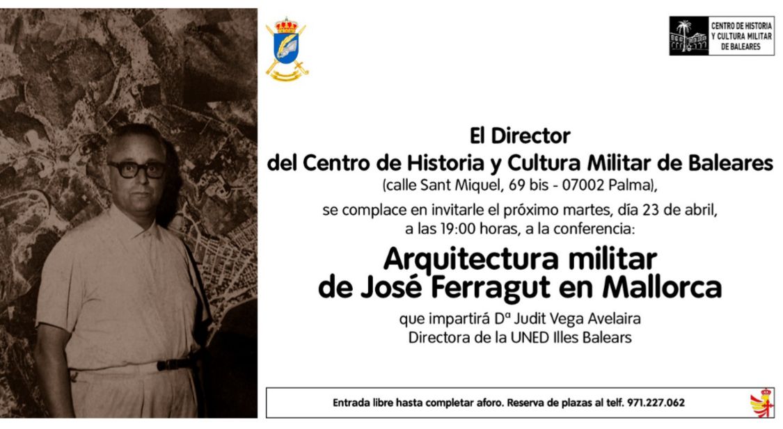 DavidDiezH's tweet photo. Interesante conferencia de "Arquitectura Militar de José Ferragut Pou, en Mallorca" a cargo de la Sra. Dña. @juditvegaa Directora de @UNEDIlles, en el #CHCMBAL. @IHyCM_ET.
@MCANA_ET #COMGEBAL https://t.co/HOgBQPYpKX