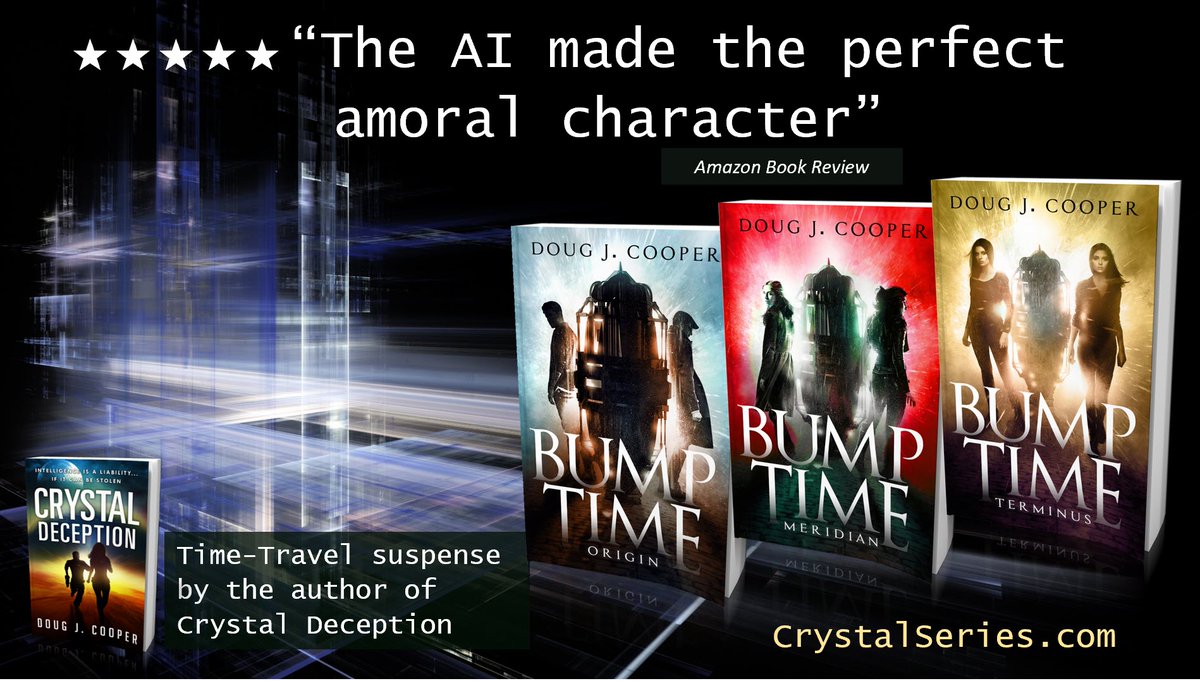 ★★★★★ “Definitely a series to follow” BUMP TIME ORIGIN Time-travel Suspense by the author of Crystal Deception Amazon: amazon.com/gp/product/B07… Author Page: crystalseries.com #timetravel #ian1 Books