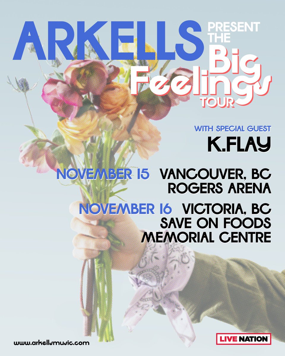 you said you wanted more shows… tix for the K.FLAY WAY UP WEST TOUR go on sale tmrw 10am (presale pw: WAYUP), i’m playing @sfoutsidelands and i’m telling u rn the set is gonna go cRAzy, and i’m joining @arkellsmusic for a couple arena shows in victoria & vancouver in november